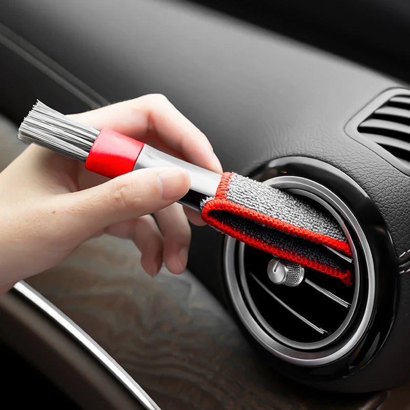 Dual-Head Car Vent Cleaning Brush – Precision Dust Tool