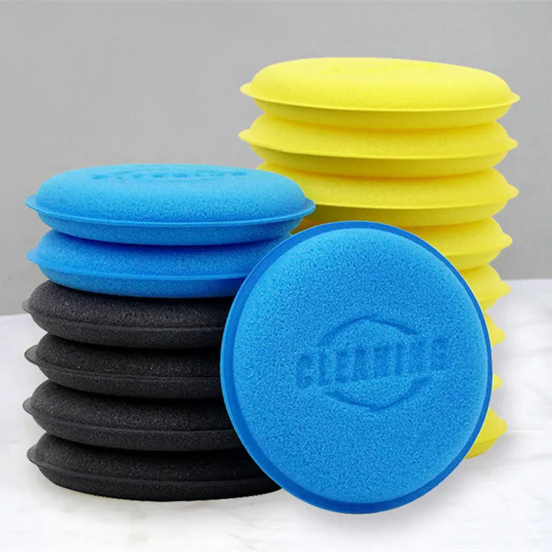 12Pcs Car Foam Sponge Wax Applicator Cleaning Detailing Pads Car Waxing Polishing Pad