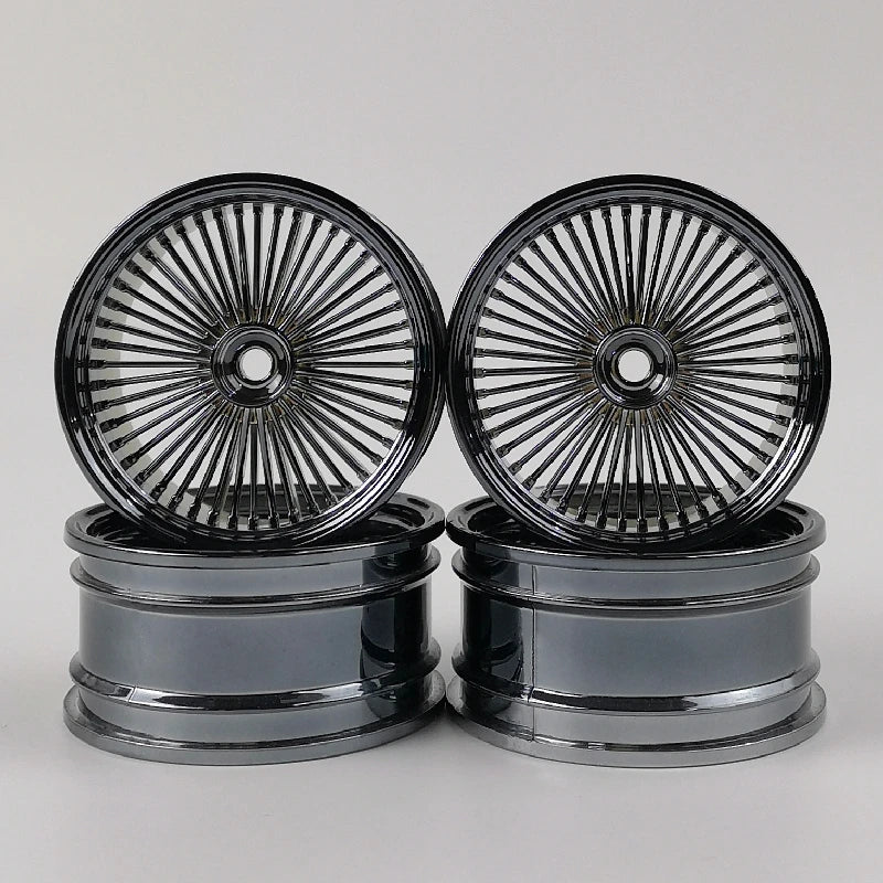 4Pcs 3mm Offset RC Car 1/10 Scale Plastic Wheels Rims