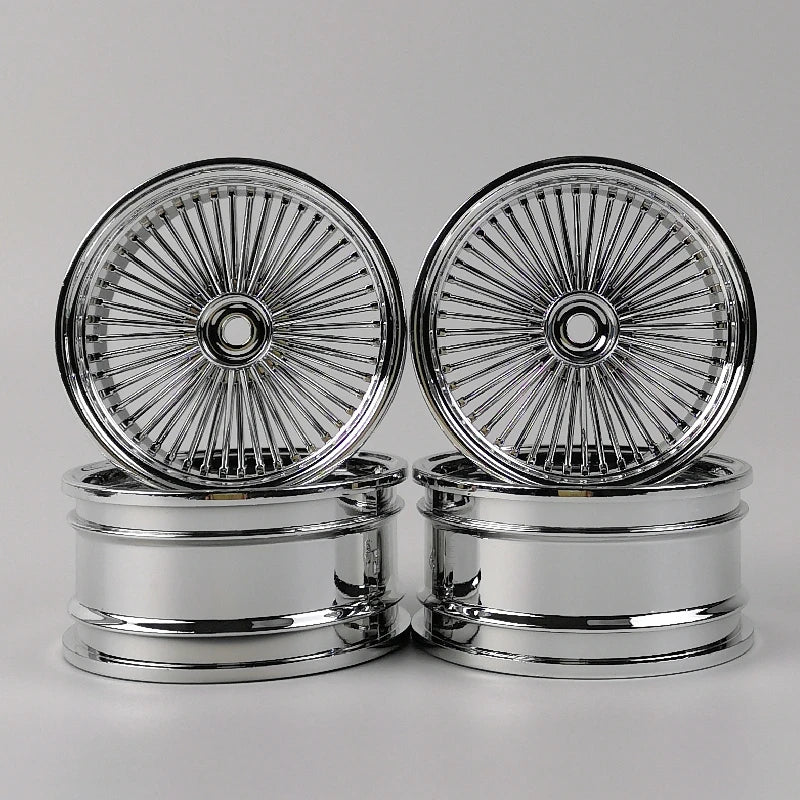 4Pcs 3mm Offset RC Car 1/10 Scale Plastic Wheels Rims