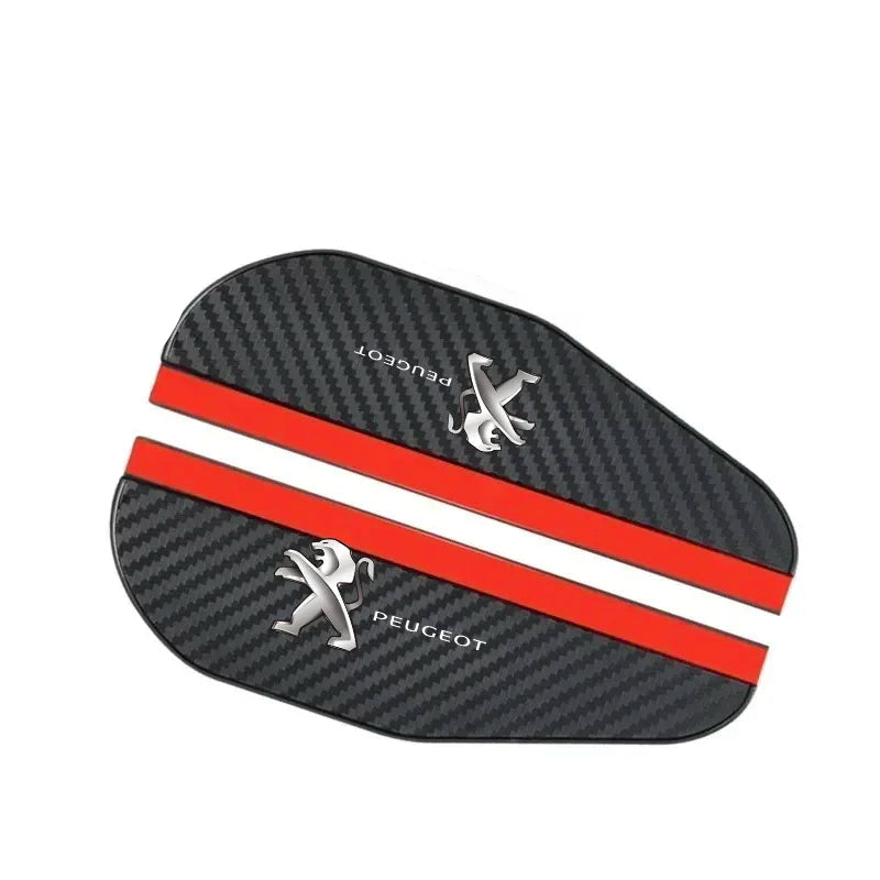 2Pcs Car Rearview Mirror Rain Eyebrow Carbon Fiber Sun Visor Shade