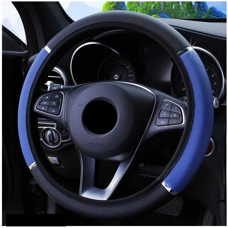 Anti Slip Auto Decoration PU Leather Steering Covers