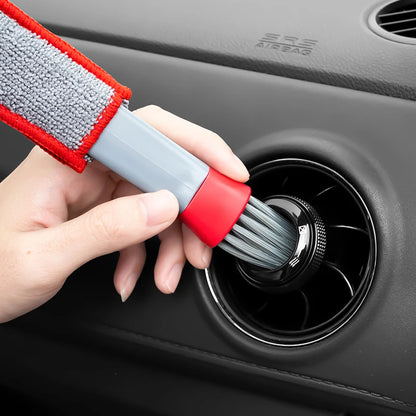 Dual-Head Car Vent Cleaning Brush – Precision Dust Tool