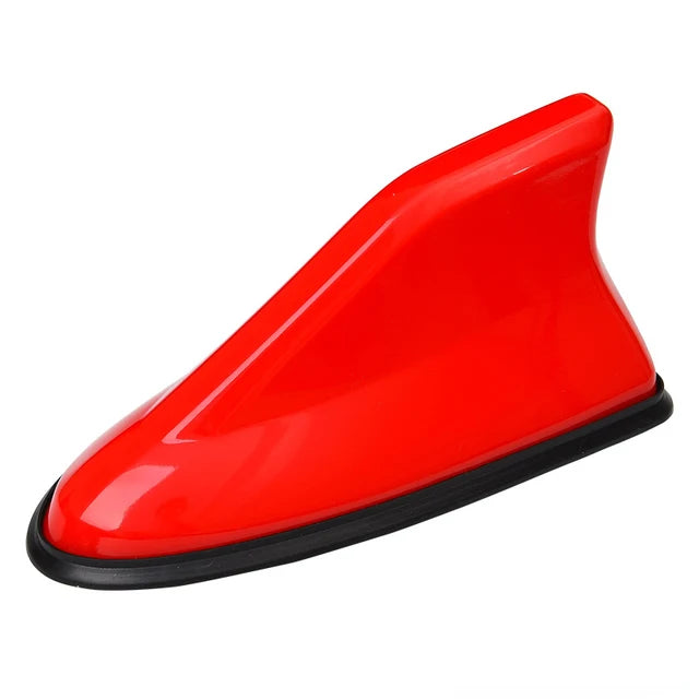 16cm Universal Carbon Fiber Look Car Roof Top Mount Shark Fin Aerial Antenna Toppers