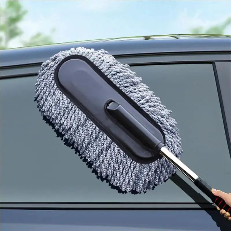 Fashion Car Retractable Wax Tow Microfiber Dust Cleaning Brush