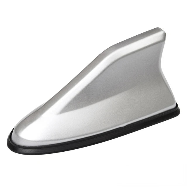 16cm Universal Carbon Fiber Look Car Roof Top Mount Shark Fin Aerial Antenna Toppers