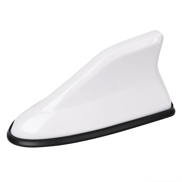 16cm Universal Carbon Fiber Look Car Roof Top Mount Shark Fin Aerial Antenna Toppers