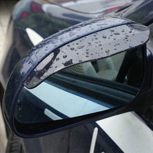 2Pcs Car Rearview Mirror Rain Shield Rain Eyebrow Rain Cover