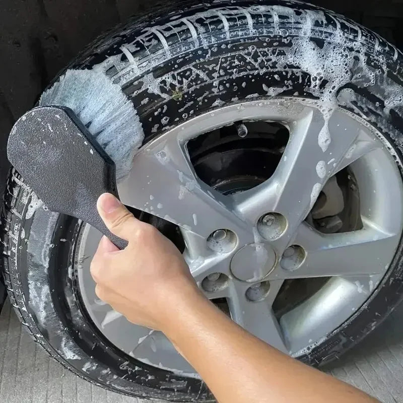 Car Wheel Cleaning Brush Detail Brush Short Handle
