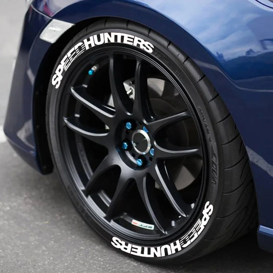2Pcs For One Tire 3D Letter Sticker